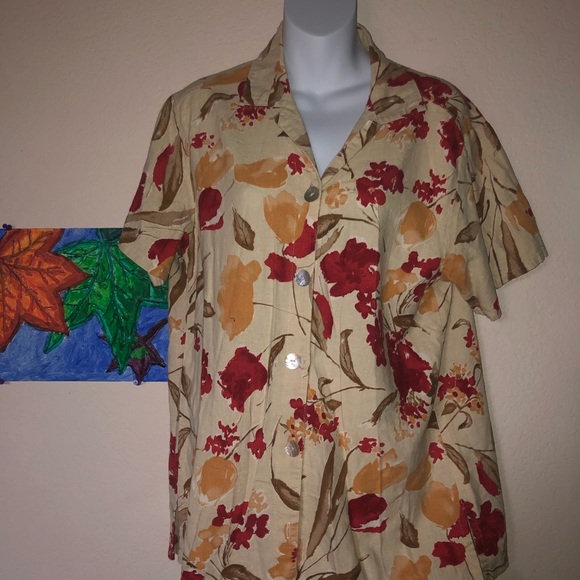 Fall Flowers 2 piece - Picture 2 of 3